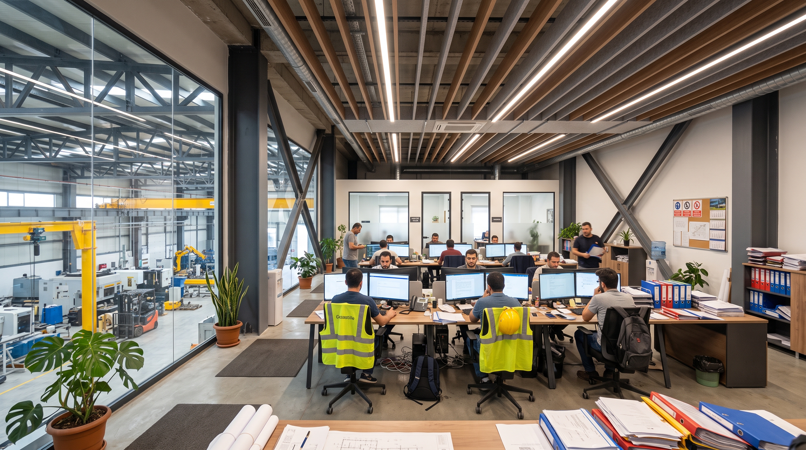 fabrika ofis tadilatı öncesi ve sonrası